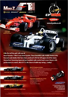 Kyosho Mini Z F1 Ferrari RC Print Ad Wall Art Decor Ephemera BMW FW-23 • $17.99