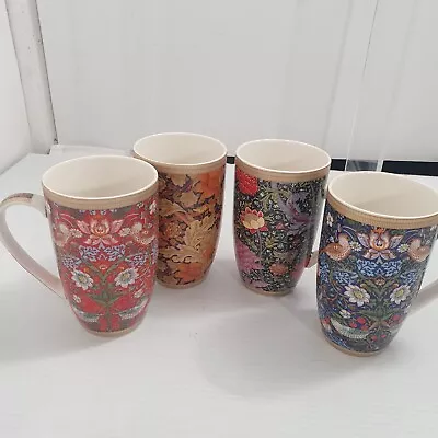 Maxwell & Williams William Morris Wallpaper Print Design Coffee Mugs Cups X 4 • $35.23