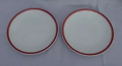 Mayer China 10  Dinner Plates Red Border  Restaurant Ware Beaver Falls PA • $11.99