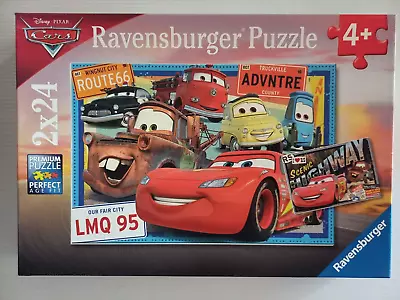 Ravensburger Pixars Disney Cars 2 X 24 Pieces Jigsaw Puzzles (2018) - Complete • $15