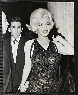 1962 Marilyn Monroe Original Photo Golden Globes Awards Candid Arrival Stamped • £401.59