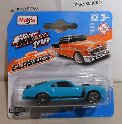 Maisto Fresh Metal Series '70 Boss Mustang In Blue • $2