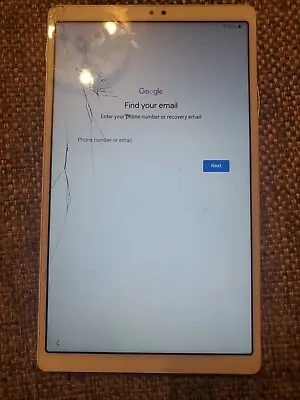 Google Locked Samsung Galaxy Tab A7 Lite 8.7  Sm-T227U Metro Cracked Screen  • $27