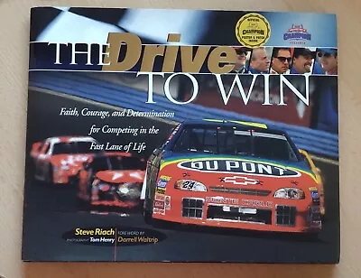 NASCAR Book  The Drive To Win  With Patch And Poster Included / Very Good Shape • $10