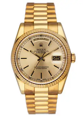 Rolex Day-Date President 118238 Champagne Dial Mens Watch Box Papers • $30449