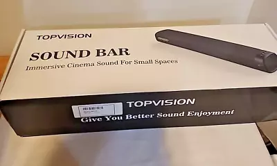 TOPVISION Sound Bar 704219004001 16  Long SS01 Bluetooth 5.0 New In Box • $29