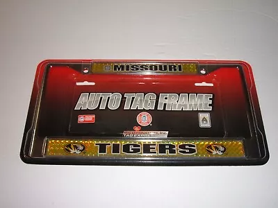 Missouri Tigers Chrome Metal Laser Cut  Glitter License Plate Frame NEW • $24.99