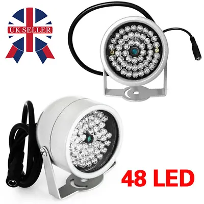 £8.49 • Buy 48 LED IR Infrared 75FT Illuminator Night Vision Light Lamp For CCTV Camera UK