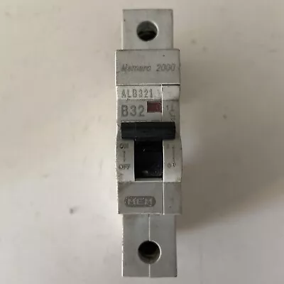 MEM Memera 2000 MCB Type B 32A Single Pole Breaker Memshield 2 ALB321 USED • £3.56