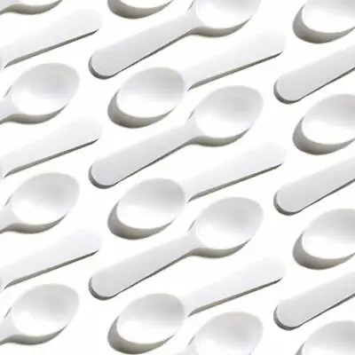 Disposable Mini Tasting Spoons Bulk Pack White BPA-Free Plastic By Avant Grub • $28.90