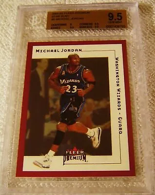 Michael Jordan 2001 Fleer Premium Star Rubies Red Foil #5 Ser #016/100 Bgs 9.5 • $12999.99