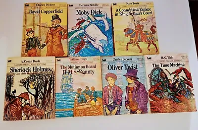 Moby Books Illustrated Classic Edition Mini Books Set Of 7 - VINTAGE • $44.95