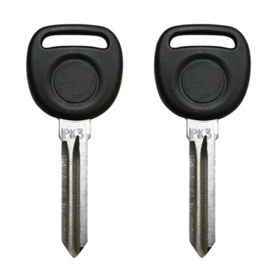 $12.01 • Buy New Uncut Blank Chipped Transponder Key Replacement For GM PK3 Z Keyway (2 Pack)