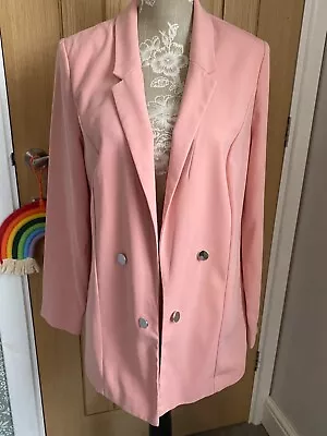 £7.99 • Buy Primark Baby Pink Long Length Jacket / Blazer S14 So Cute! 