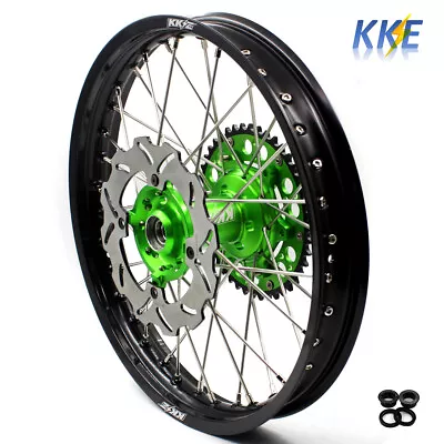 KKE 18  Rear Spoked Wheel Rim Fit KX125 KX250 1993 1994 1995 2001 2002 CNC Green • $379