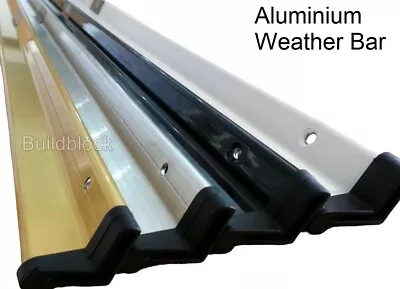 Door Weather Drip Bar Excluder Weatherbar Rain Deflector Aluminium Wood Window • £12.10