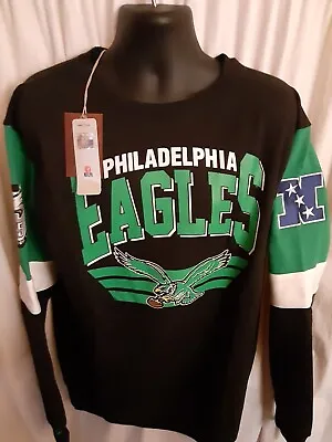 Philadelphia Eagles Men's Mitchell Ness Crew Sweatshirt 2X Up To 6XL • $39.99