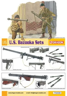 Dragon 75008 U.S. Bazooka Sets 1/6 Scale  Model Kit • $26.02