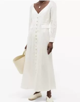 Mara Hoffman Silvana Long Sleeve Linen Dress Size 14 • $45