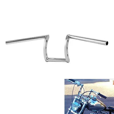 Chrome 1  Z Bar 7  Rise Handlebar Fits For Harley Sportster XL 883 1200 Softail • $39.99