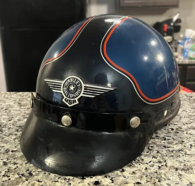 Vintage Harley Davidson Bell Dot Helmet Teal And Orange • $1000
