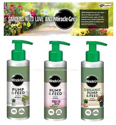 Scotts Miracle Gro Pump & Feed Organic Orchid All Purpose Concentrate Plant Food • £8.95