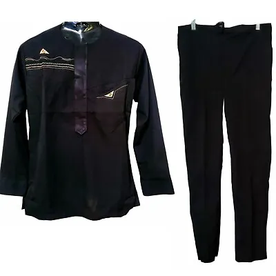 African Nigerian Black Shirt And Pants Sentor Style Outfit • $58
