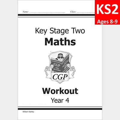 KS2 Year 4 Maths Workout With Answer Ages 8-9 Cgp • £5.99