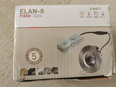 ELAN-8 Dimmable Fixed Fire Rated Led Downlight IP65 8W  • £17