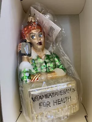 Radko I Love LUCY VITAMEATAVEGAMIN Ornament 5” 98-LCY-01 NIBWT • $90