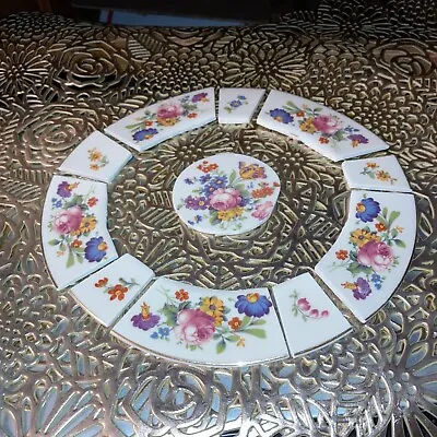 Broken China Mosaic Tiles Mosaics Hand Cut Tiles Jewelry Tile Vintage China • $7