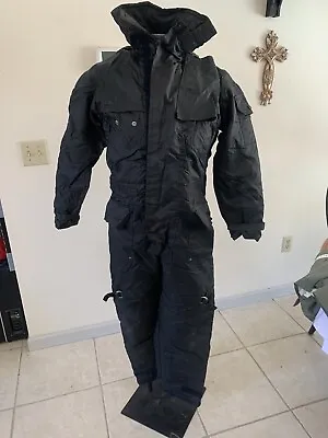 Mustang Buoyant Marine Wear Small 34-38 Black Insulated Coverall Suit 2175 • $254