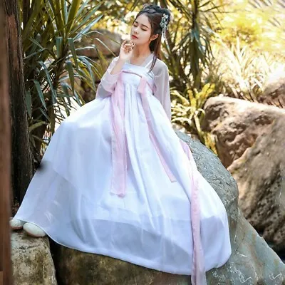 Lady Girl Ancient Fairy Hanfu Dress Tops Chest Skirt Suit Dance Costume Cosplay • £40.51