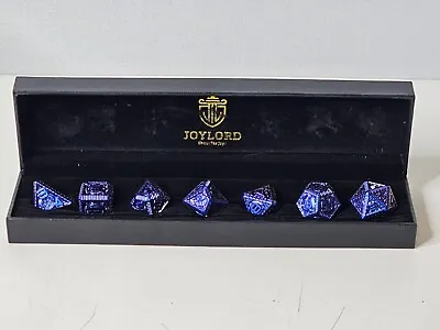 7-piece Hollow Metal Dice Set Space / Galaxy Theme For D&D / RPG / TTRPG Joylord • $24.99