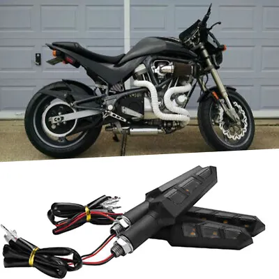 4X Motorcycle LED Turn Signals Blinker Lights Arrow For Buell XB12Scg XB9R XB12R • $17.13