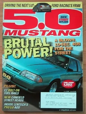 5.0 Mustang 2000 July - Fr500 Built & Tested • $8.95