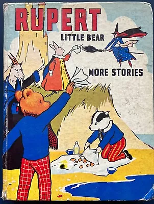 Vintage Rupert Little Bear More Stories Book By Mary Tourtel & Complete Theatre  • £65