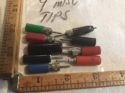 9 Vintage Test Equipment Probes Multicolor And Style Used • $9