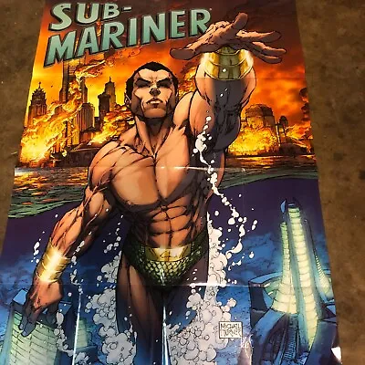 2007 SUB-MARINER Art By Michael Turner 24 X 36 COLLECTIBLE POSTER • $12