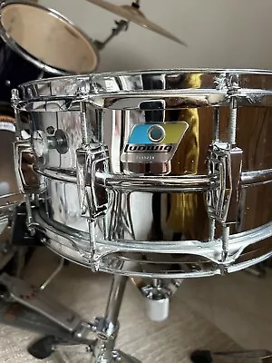 Late 1970’s 1980 Vintage Ludwig Super Sensitive Snare Drum 14” X 6”. • $1237.93