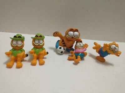£7.74 • Buy  Vintage Garfield PVC Figures - Lot Of 5