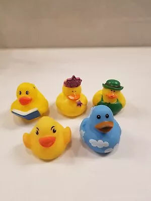 Lot Of 5 Rubber Ducks Dashboard Duckies D2 • $7.99
