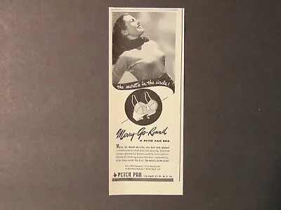 1947 MERRY-GO-ROUND A PETER PAN BRA Vintage Art Print Ad • $12