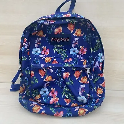Jansport Mini Backpack Floral Flower Print Purple • £9.62