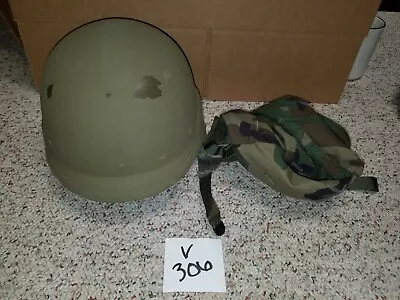 PASGT Ballistic Military Combat Helmet Made With Kevlar & CAMO Cover SIZE MEDIUM • $262.45