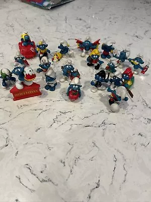 Lot Of 20 Vintage Smurfs 70’s 80’s  Schleich PVC • $9.99