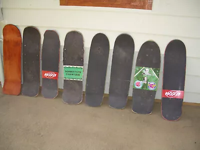 Vintage Schmitt Stix Skateboard Original Plus 8 More Decks & Wheels 1987 Surfer • $106.50