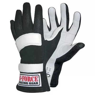 G-FORCE 4101LRGBK G5 RaceGrip Driving Gloves - Double Layer - Black - Large • $62.83