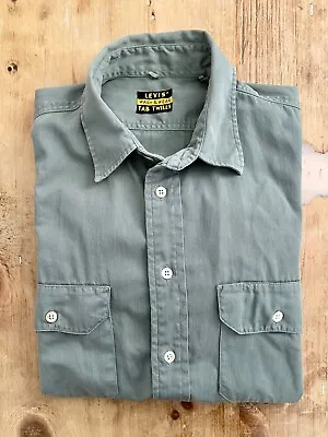 LEVI'S VINTAGE CLOTHING (LVC) MILITARY SHIRT Mechanics 1950s 50s Levis Usa Italy • £69