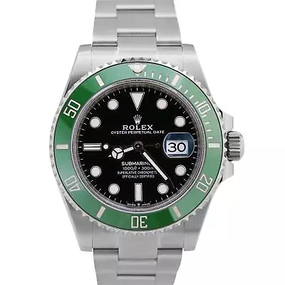 MINT 2023 Rolex Submariner Date GREEN KERMIT Ceramic Stainless 41mm 126610 LV • $13993.31